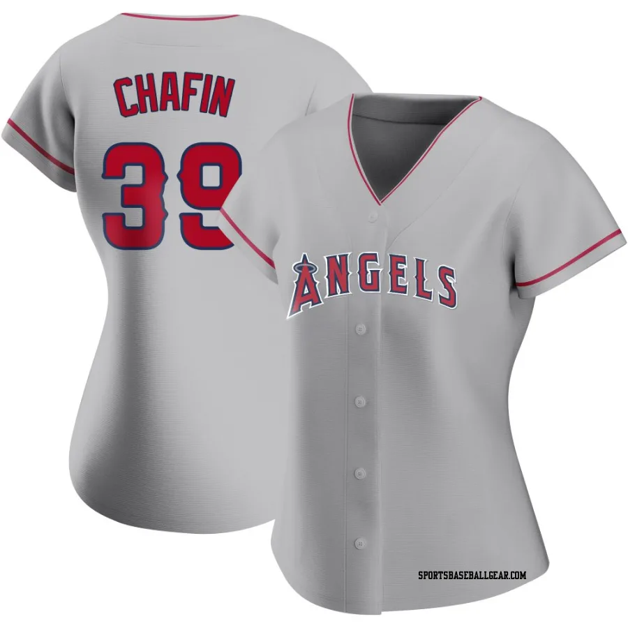 Andrew Chafin Women's Los Angeles Angels Replica Silver Road Jersey
