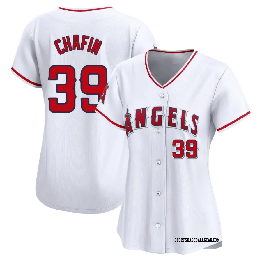 Andrew Chafin Women's Los Angeles Angels White Limited Home Jersey