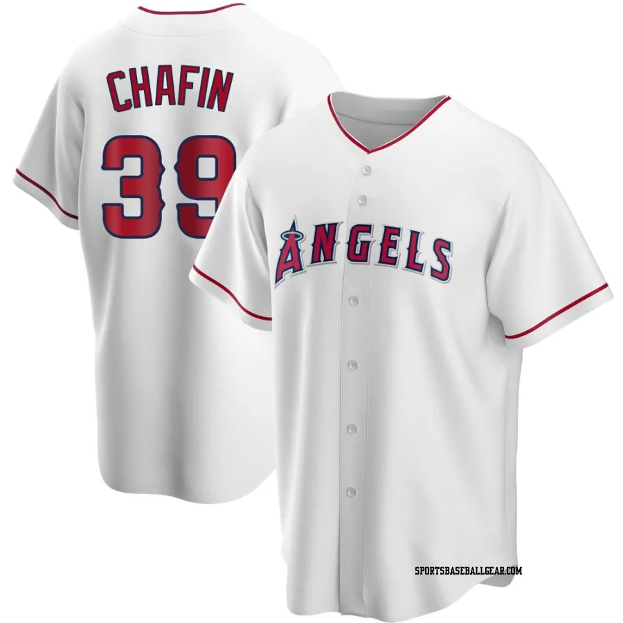 Andrew Chafin Youth Los Angeles Angels White Replica Home Jersey