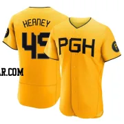 Andrew Heaney Men's Pittsburgh Pirates Gold Authentic 2023 City Connect Jersey