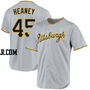 Andrew Heaney Men's Pittsburgh Pirates Gray Replica Road Jersey