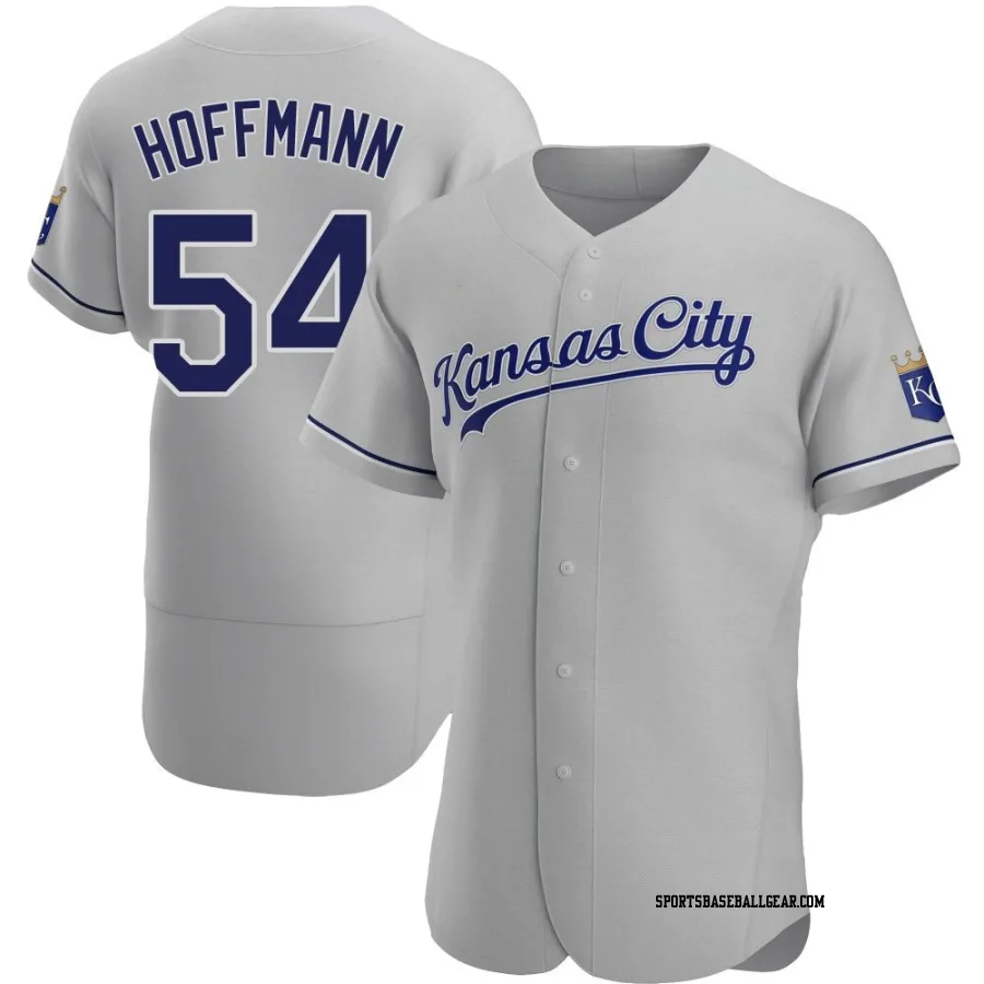 Andrew Hoffmann Men's Kansas City Royals Gray Authentic Road Jersey