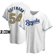 Andrew Hoffmann Youth Kansas City Royals Gold Replica White Home Jersey