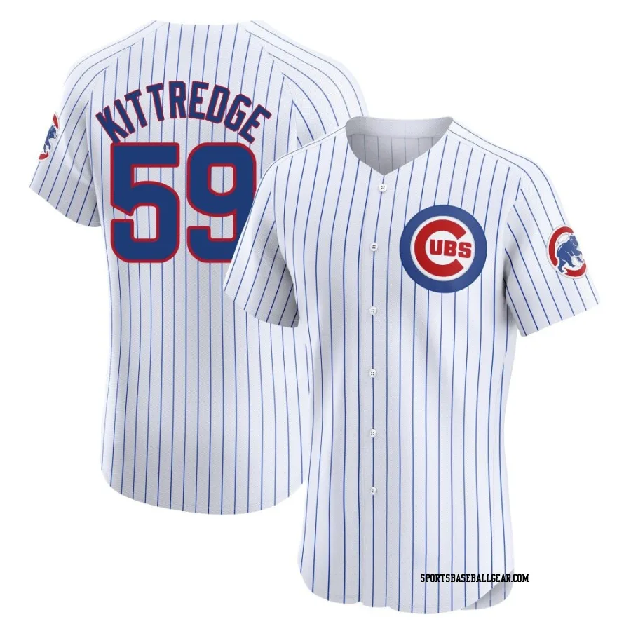 Andrew Kittredge Men's Chicago Cubs White Elite Home Jersey