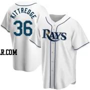 Andrew Kittredge Men's Tampa Bay Rays White Replica Home Jersey