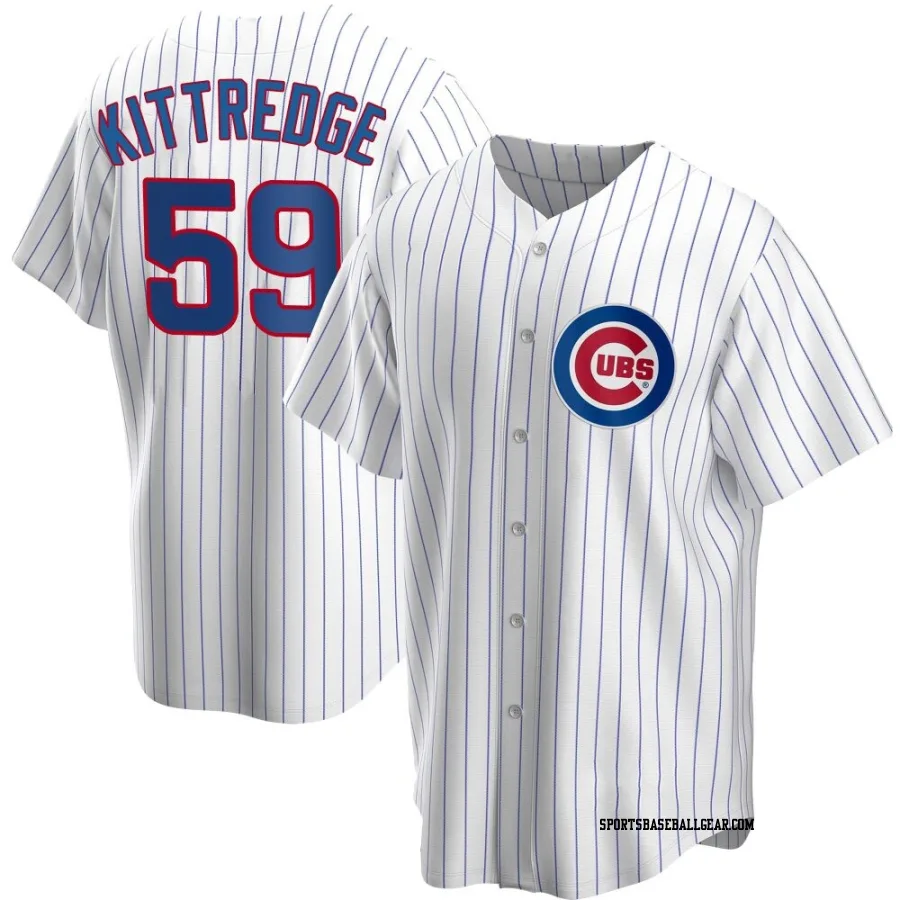 Andrew Kittredge Youth Chicago Cubs White Replica Home Jersey