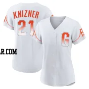 Andrew Knizner Women's San Francisco Giants White Authentic 2021 City Connect Jersey