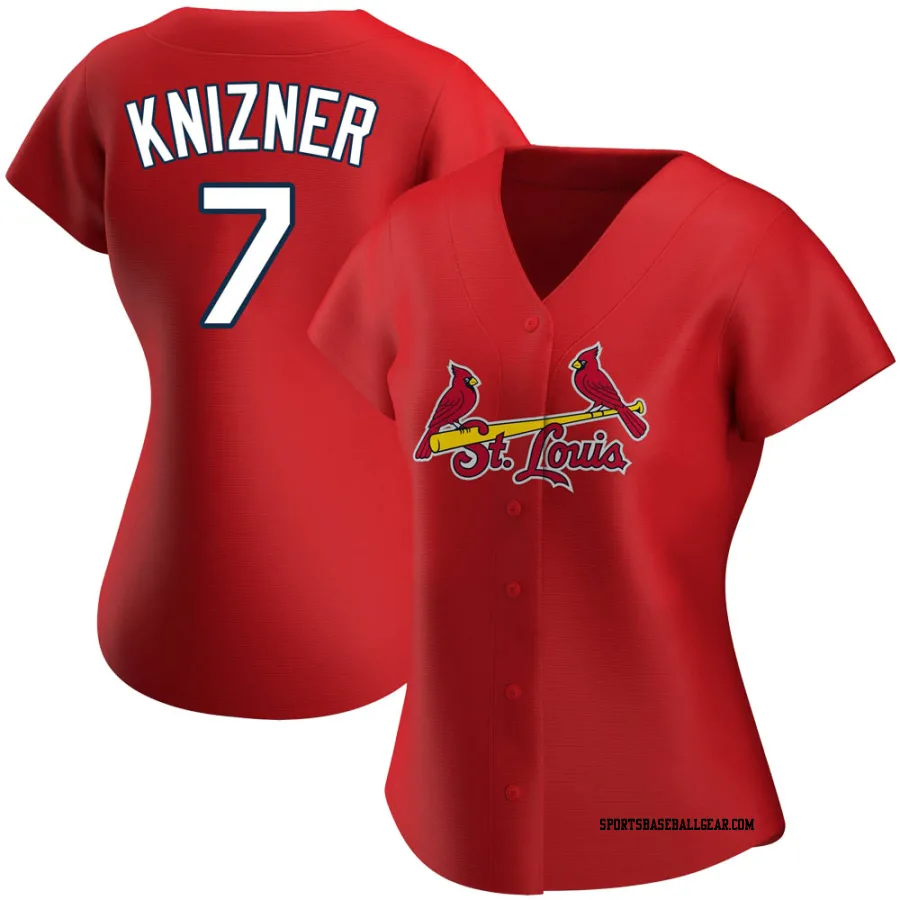 Andrew Knizner Women's St. Louis Cardinals Red Authentic Alternate Jersey