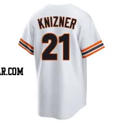 Andrew Knizner Youth San Francisco Giants White Limited Throwback Cooperstown Collection Jersey