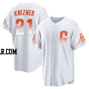 Andrew Knizner Youth San Francisco Giants White Replica 2021 City Connect Jersey