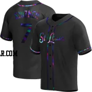 Andrew Knizner Youth St. Louis Cardinals Black Holographic Replica Alternate Jersey