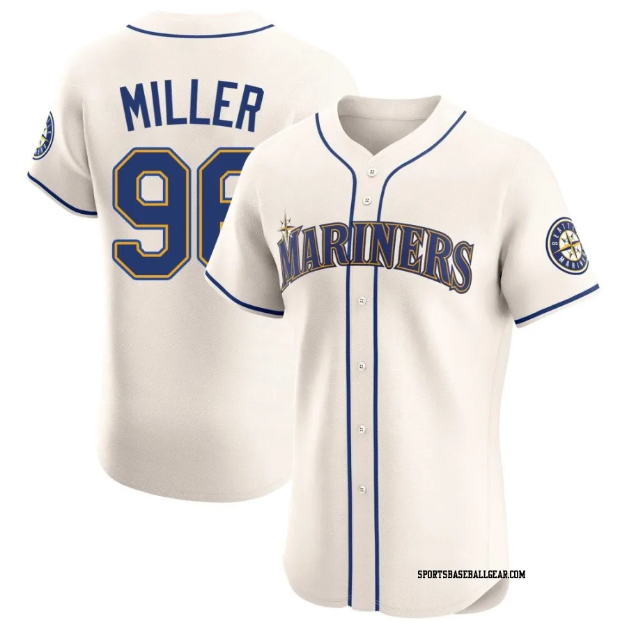 Andrew Miller Men's Seattle Mariners Cream Elite Alternate Jersey