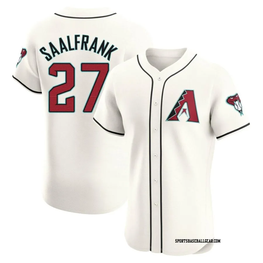 Andrew Saalfrank Men's Arizona Diamondbacks Cream Elite Home Jersey