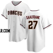 Andrew Saalfrank Men's Arizona Diamondbacks White Replica Home Jersey
