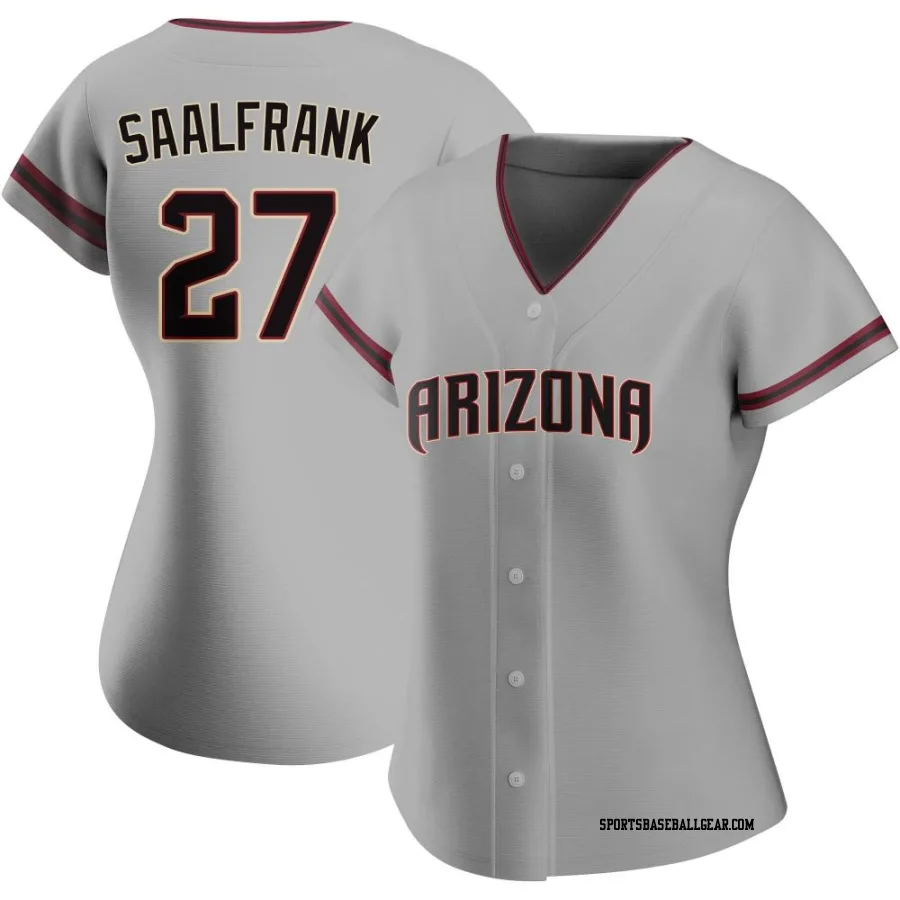 Andrew Saalfrank Women's Arizona Diamondbacks Gray Replica Road Jersey