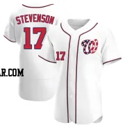Andrew Stevenson Men's Washington Nationals White Authentic Alternate Jersey