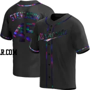 Andrew Stevenson Youth Minnesota Twins Black Holographic Replica Alternate Jersey