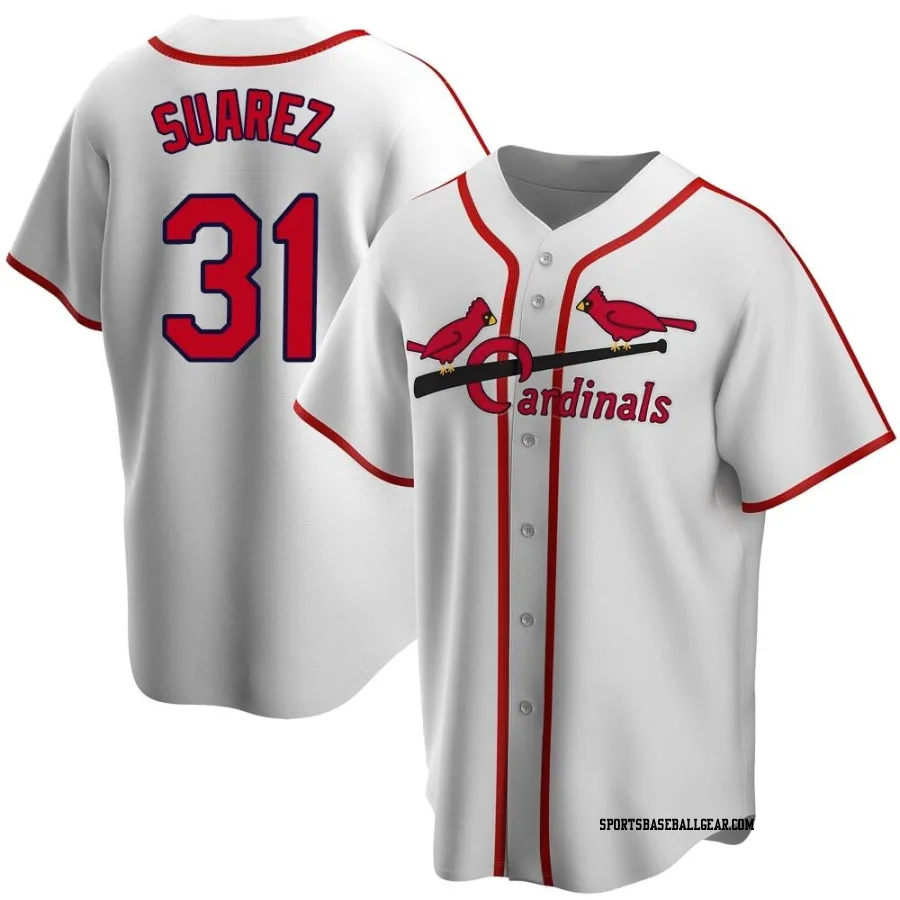 Andrew Suarez Youth St. Louis Cardinals White Home Cooperstown Collection Jersey