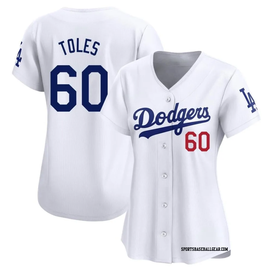 Andrew Toles Women's Los Angeles Dodgers White Limited Home Jersey