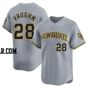 Andrew Vaughn Men's Milwaukee Brewers Gray Limited Away Jersey