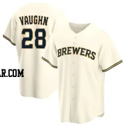 Andrew Vaughn Youth Milwaukee Brewers Cream Replica Home Jersey