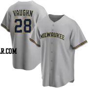 Andrew Vaughn Youth Milwaukee Brewers Gray Replica Road Jersey