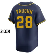 Andrew Vaughn Youth Milwaukee Brewers Navy Limited Alternate Jersey