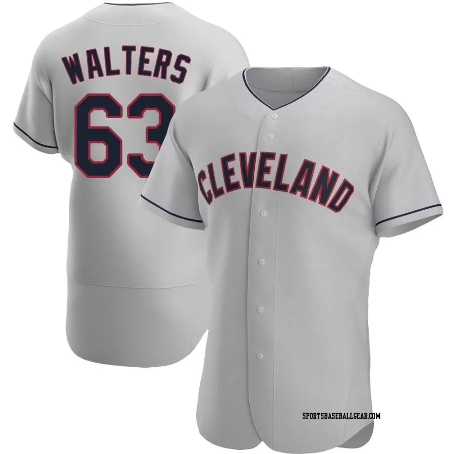 Andrew Walters Men's Cleveland Guardians Gray Authentic Road Jersey