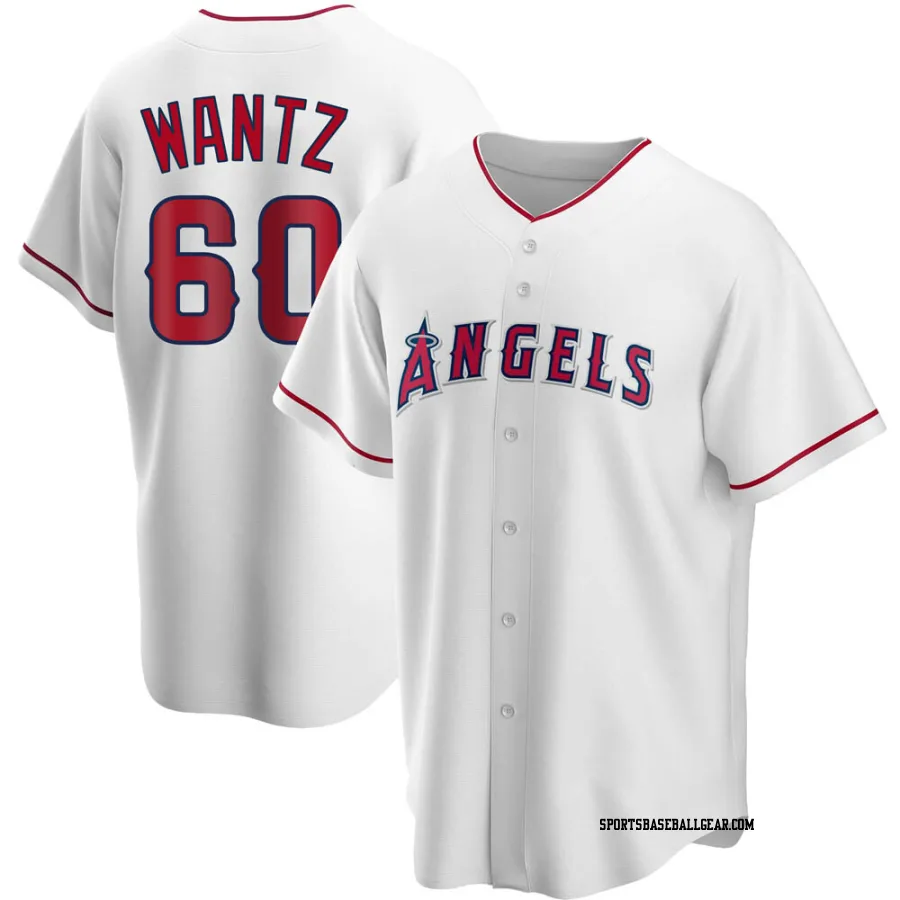 Andrew Wantz Men's Los Angeles Angels White Replica Home Jersey