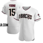 Andrew Young Men's Arizona Diamondbacks White/Crimson Authentic Home Jersey