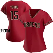 Andrew Young Women's Arizona Diamondbacks Red Replica Alternate Jersey