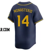 Andruw Monasterio Men's Milwaukee Brewers Navy Limited Alternate Jersey