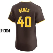 Andy Benes Men's San Diego Padres Brown Elite Road Vapor Premier Jersey