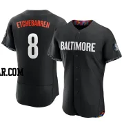 Andy Etchebarren Men's Baltimore Orioles Black Authentic 2023 City Connect Jersey