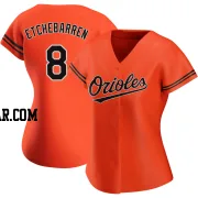 Andy Etchebarren Women's Baltimore Orioles Orange Authentic Alternate Jersey