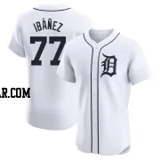 Andy Ibanez Men's Detroit Tigers White Elite Home Jersey