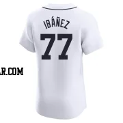 Andy Ibanez Men's Detroit Tigers White Elite Home Jersey