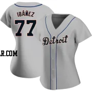 Andy Ibanez Women's Detroit Tigers Gray Authentic Road Jersey