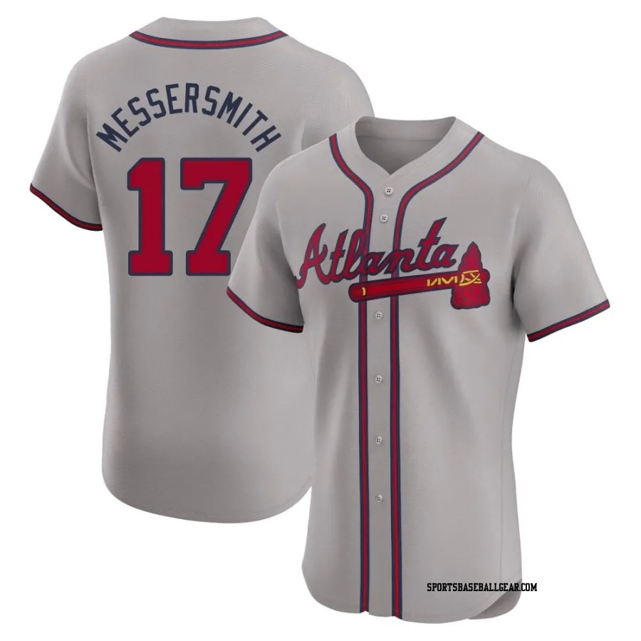 Andy Messersmith Men's Atlanta Braves Gray Elite Road Jersey