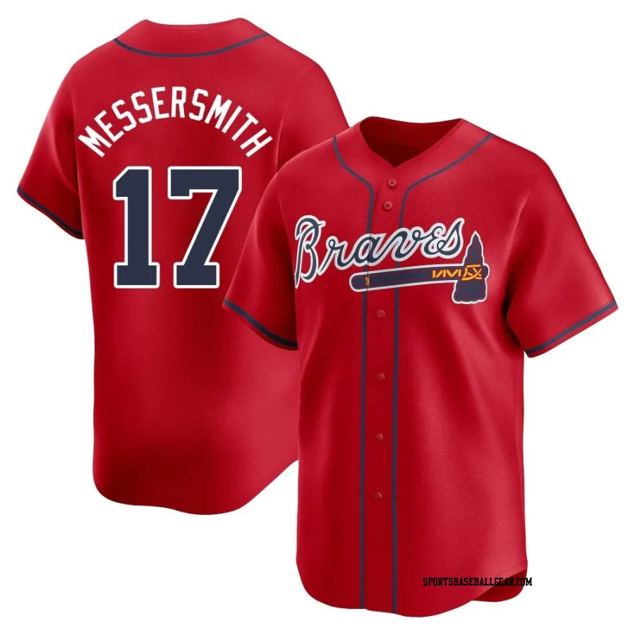 Andy Messersmith Men's Atlanta Braves Red Limited Alternate Jersey
