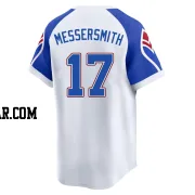 Andy Messersmith Men's Atlanta Braves White Limited Throwback Cooperstown Collection Jersey