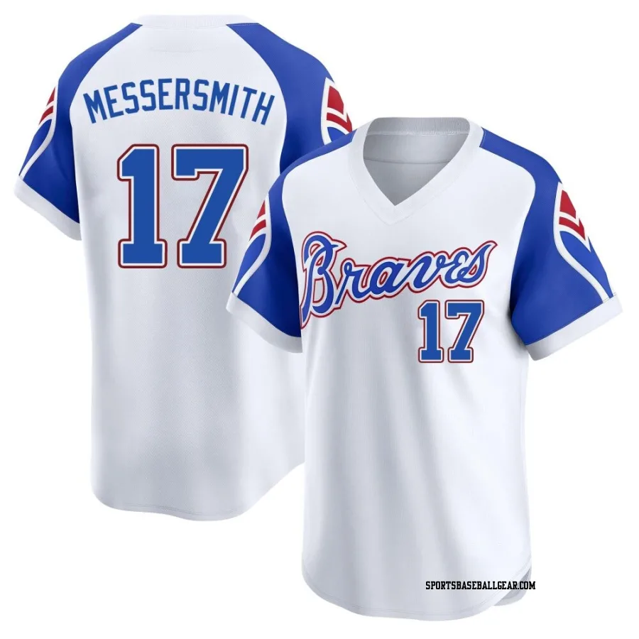Andy Messersmith Youth Atlanta Braves White Limited Throwback Cooperstown Collection Jersey