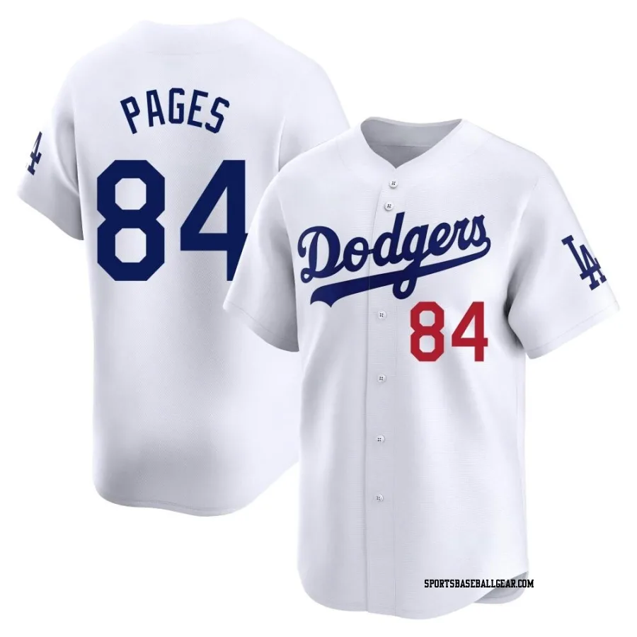Andy Pages Men's Los Angeles Dodgers White Limited Home Jersey
