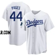 Andy Pages Men's Los Angeles Dodgers White Replica 2024 World Tour Seoul Series Home Jersey