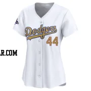 Andy Pages Women's Los Angeles Dodgers Gold Limited White 2025 Collection Jersey