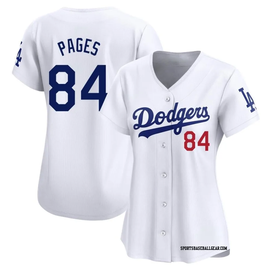 Andy Pages Women's Los Angeles Dodgers White Limited Home Jersey
