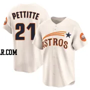 Andy Pettitte Men's Houston Astros Cream Limited Throwback Cooperstown Collection Jersey