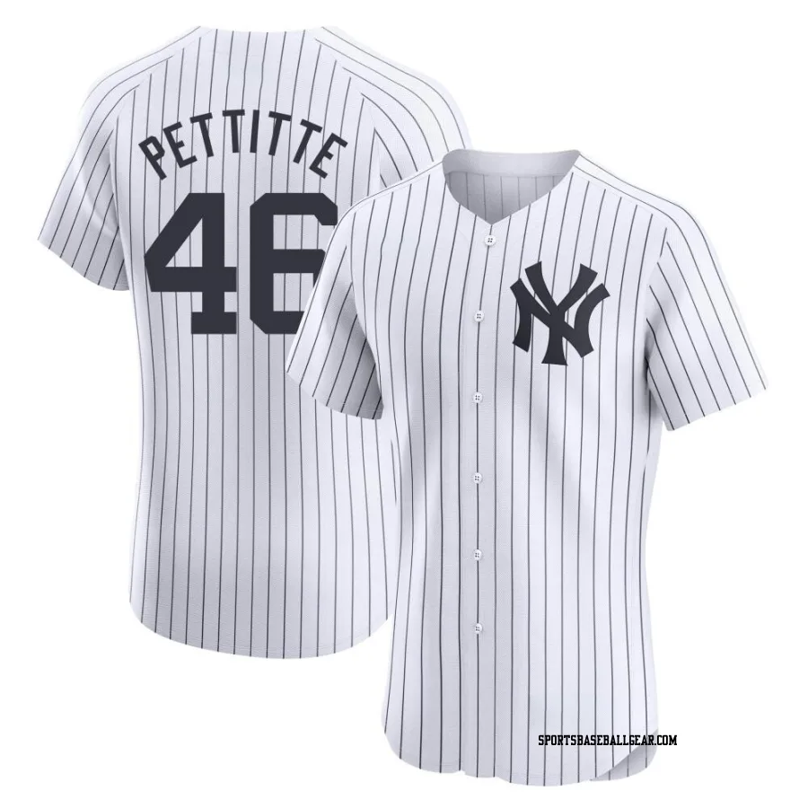 Andy Pettitte Men's New York Yankees White Elite Home Jersey