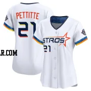 Andy Pettitte Women's Houston Astros White Limited 2025 City Connect Jersey