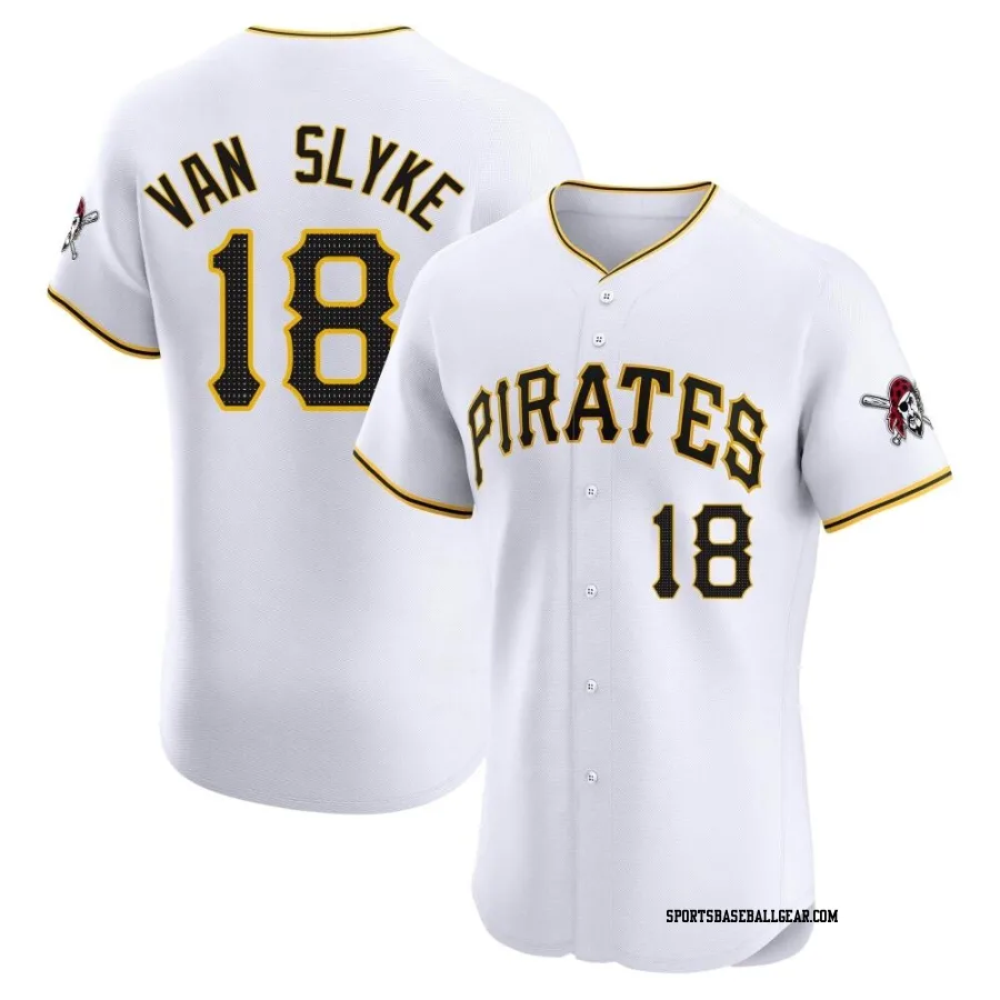 Andy Van Slyke Men's Pittsburgh Pirates White Elite Home Jersey